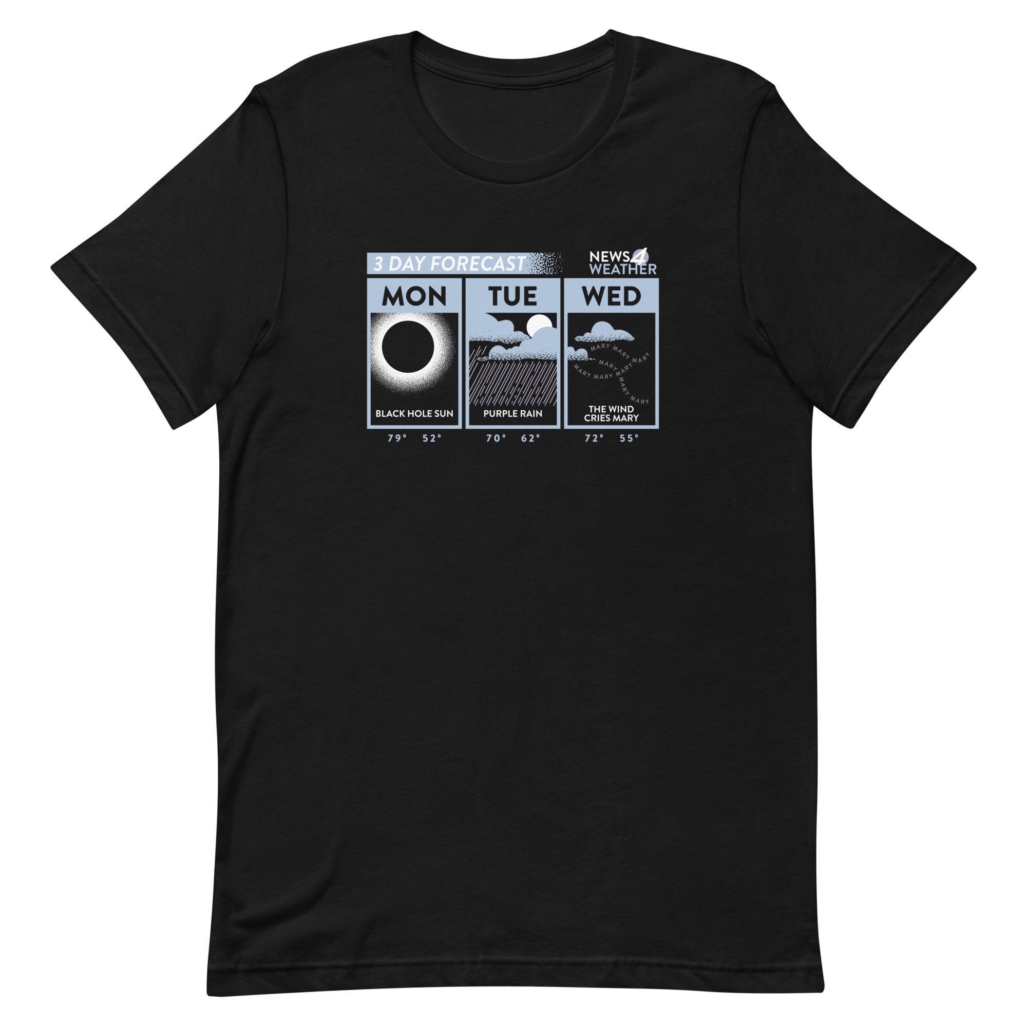3 Day Forecast Men's Signature Tee Hoodie, Sweatshirt | CoreVibeTees.com (Image 1)
