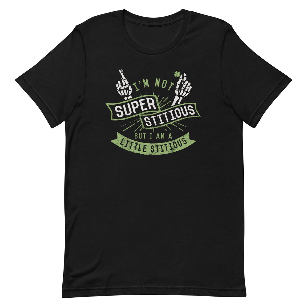 I'm Not Superstitious, But I Am A Little Stitious Men's Signature Tee Hoodie, Sweatshirt | CoreVibeTees.com (Image 1)