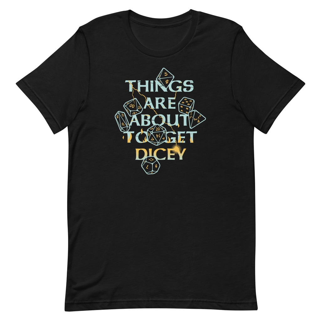 Things Are About To Get Dicey Men's Signature Tee Hoodie, Sweatshirt | CoreVibeTees.com (Image 1)