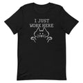 I Just Work Here Men's Signature Tee Hoodie, Sweatshirt | CoreVibeTees.com (Image 1)
