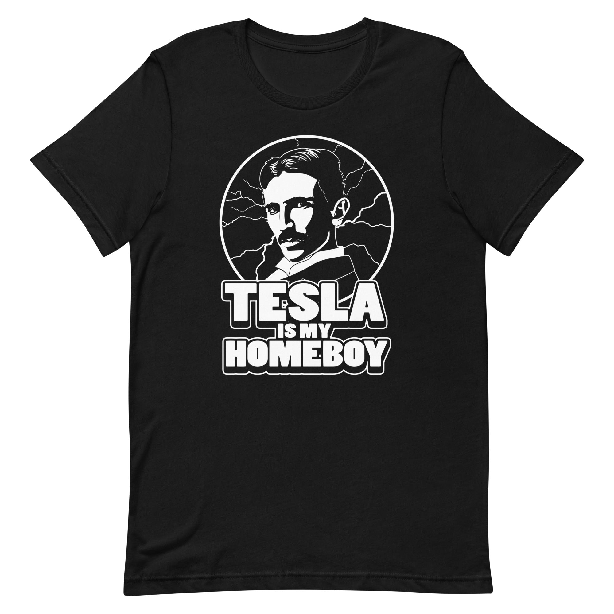 Tesla Is My Homeboy Men's Signature Tee Hoodie, Sweatshirt | CoreVibeTees.com (Image 1)