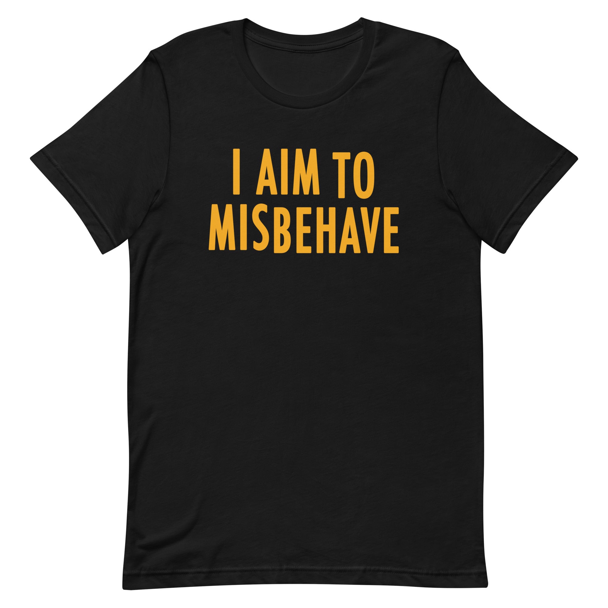 I Aim To Misbehave Men's Signature Tee Hoodie, Sweatshirt | CoreVibeTees.com (Image 1)