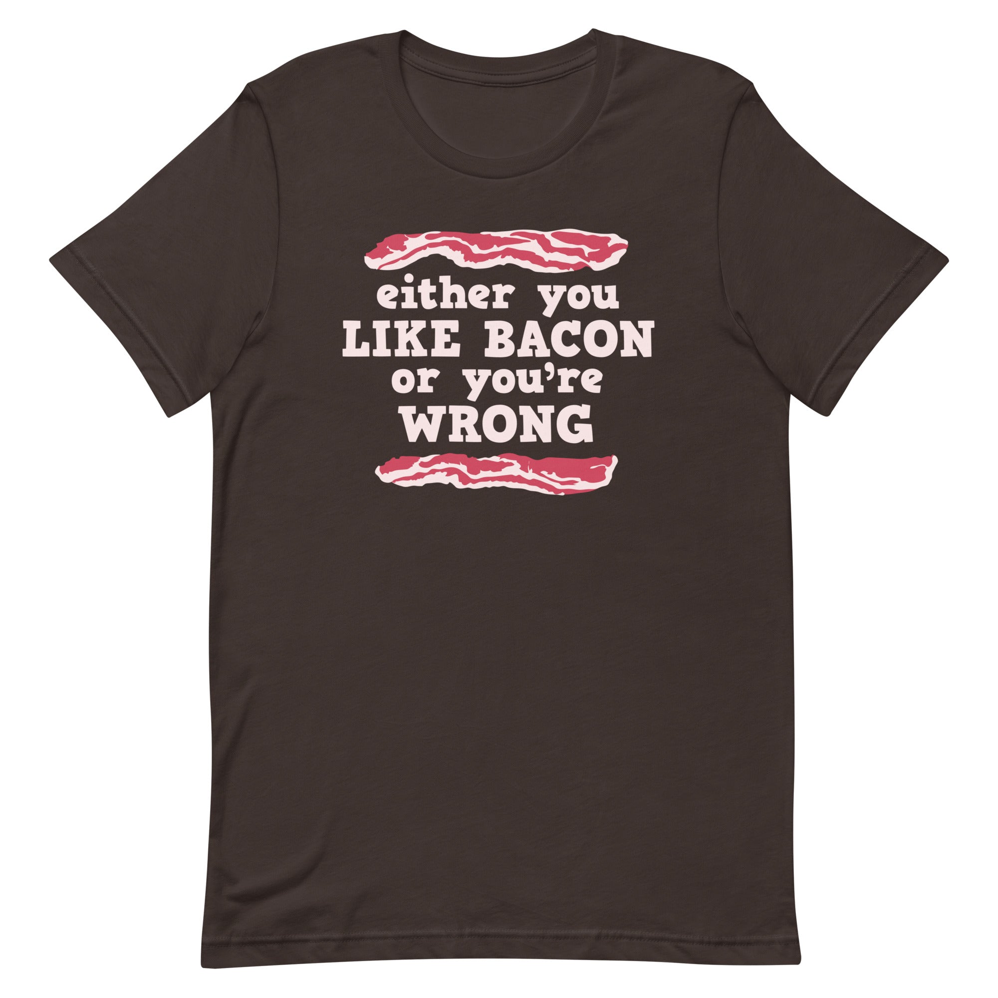 Either You Like Bacon Or You're Wrong Men's Signature Tee Hoodie, Sweatshirt | CoreVibeTees.com (Image 4)