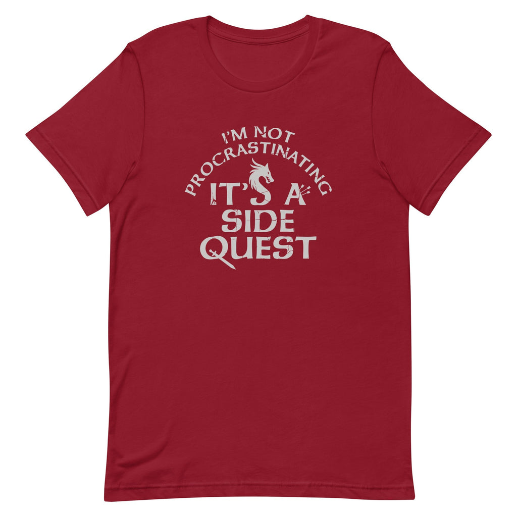I'm Not Procrastinating, It's A Side Quest Men's Signature Tee Hoodie, Sweatshirt | CoreVibeTees.com (Image 4)