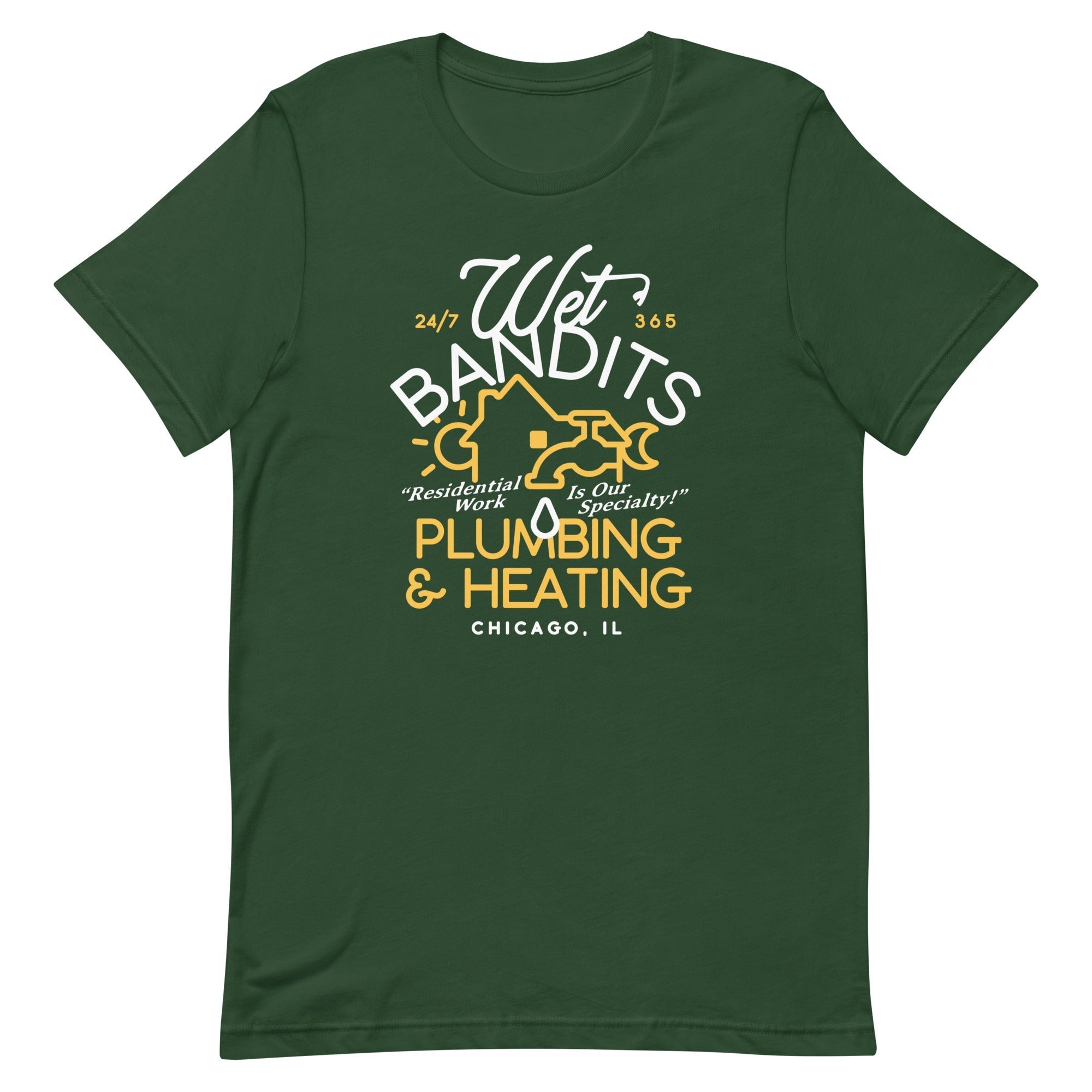 Wet Bandits Plumbing & Heating Men's Signature Tee Hoodie, Sweatshirt | CoreVibeTees.com (Image 4)