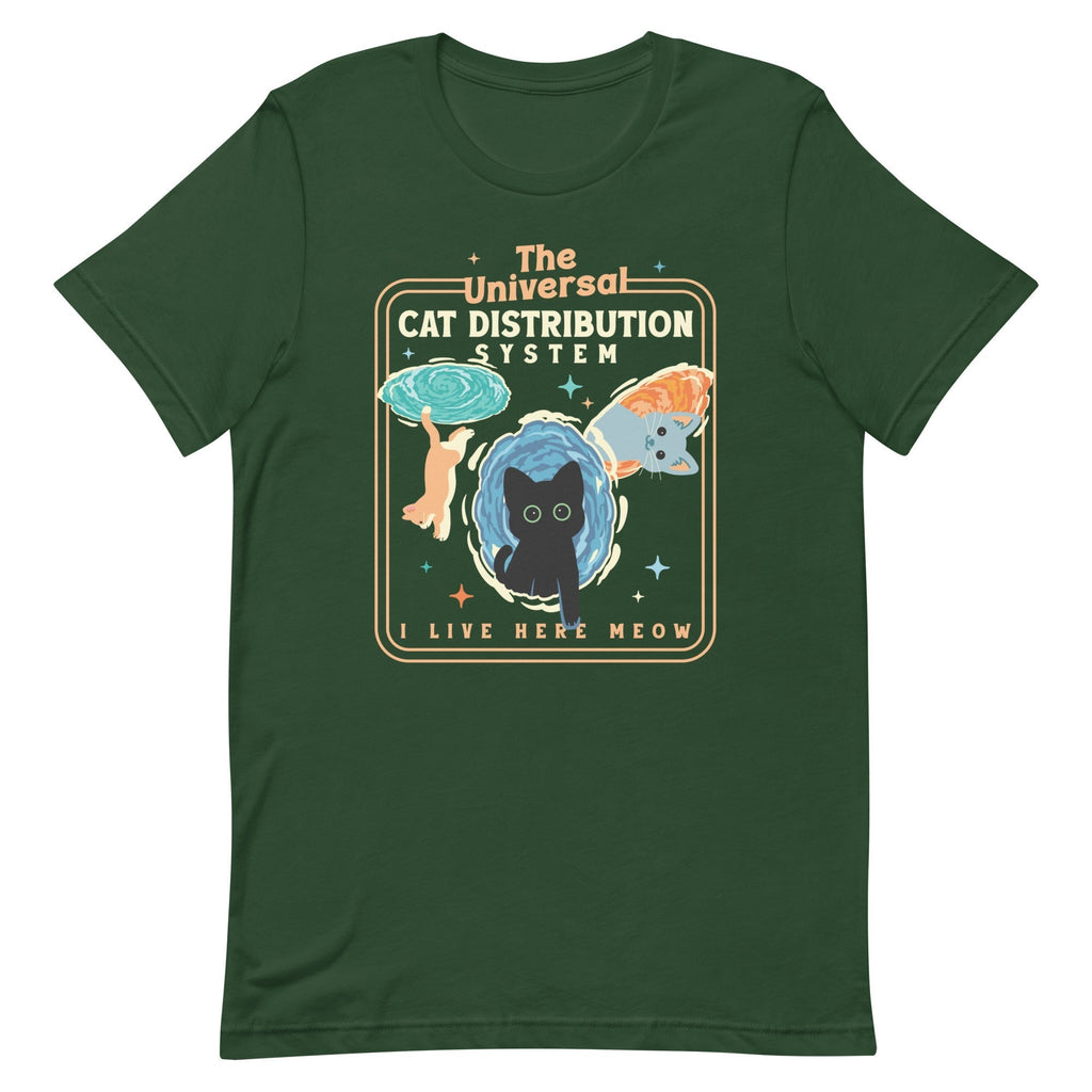 The Universal Cat Distribution System Men's Signature Tee Hoodie, Sweatshirt | CoreVibeTees.com (Image 4)