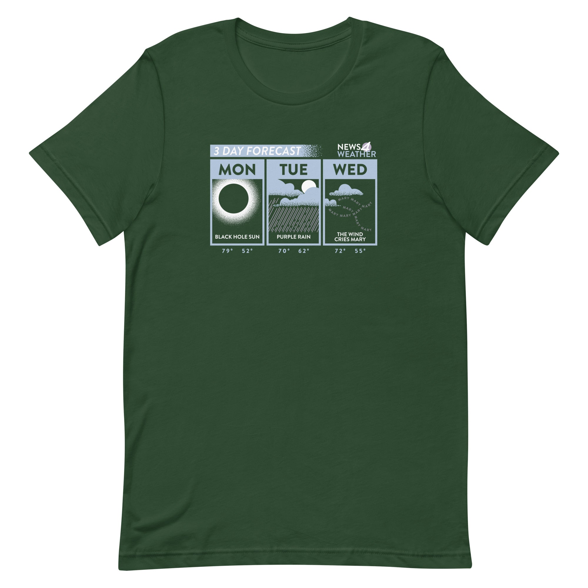 3 Day Forecast Men's Signature Tee Hoodie, Sweatshirt | CoreVibeTees.com (Image 4)