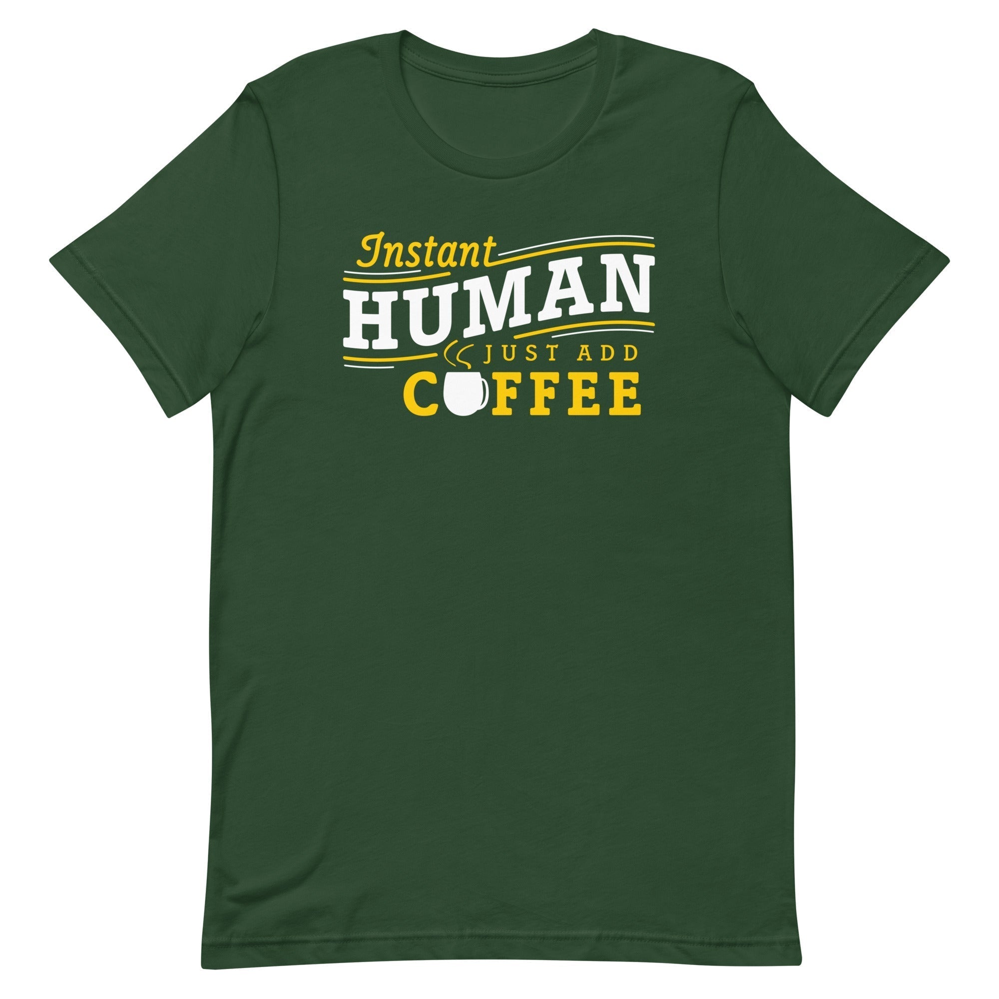 Instant Human Just Add Coffee Men's Signature Tee Hoodie, Sweatshirt | CoreVibeTees.com (Image 4)