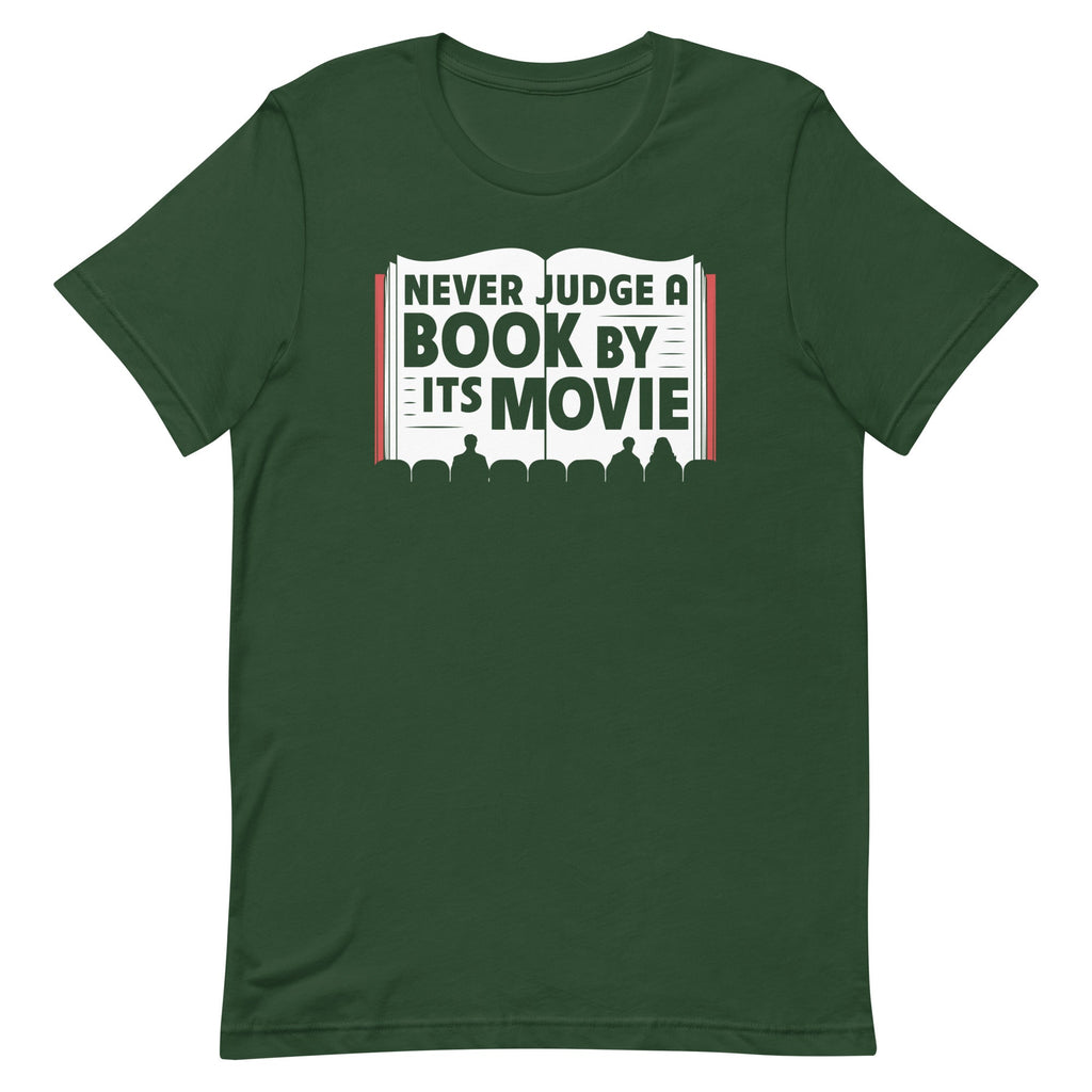 Never Judge A Book By Its Movie Men's Signature Tee Hoodie, Sweatshirt | CoreVibeTees.com (Image 4)