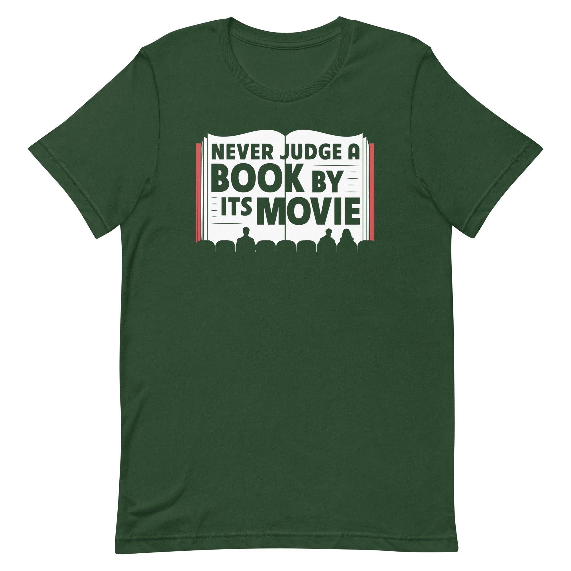 Never Judge A Book By Its Movie Men's Signature Tee Hoodie, Sweatshirt | CoreVibeTees.com (Image 4)