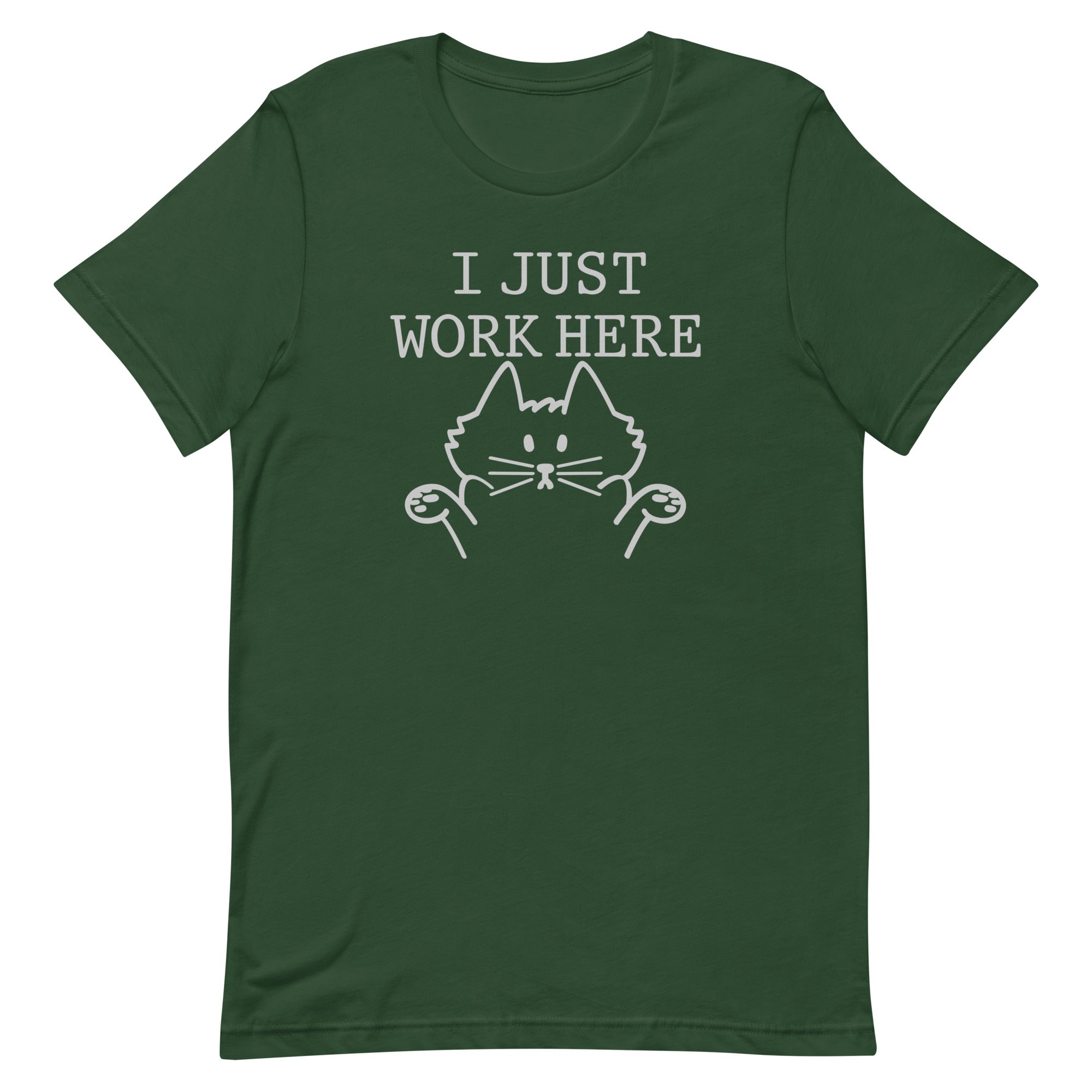 I Just Work Here Men's Signature Tee Hoodie, Sweatshirt | CoreVibeTees.com (Image 4)