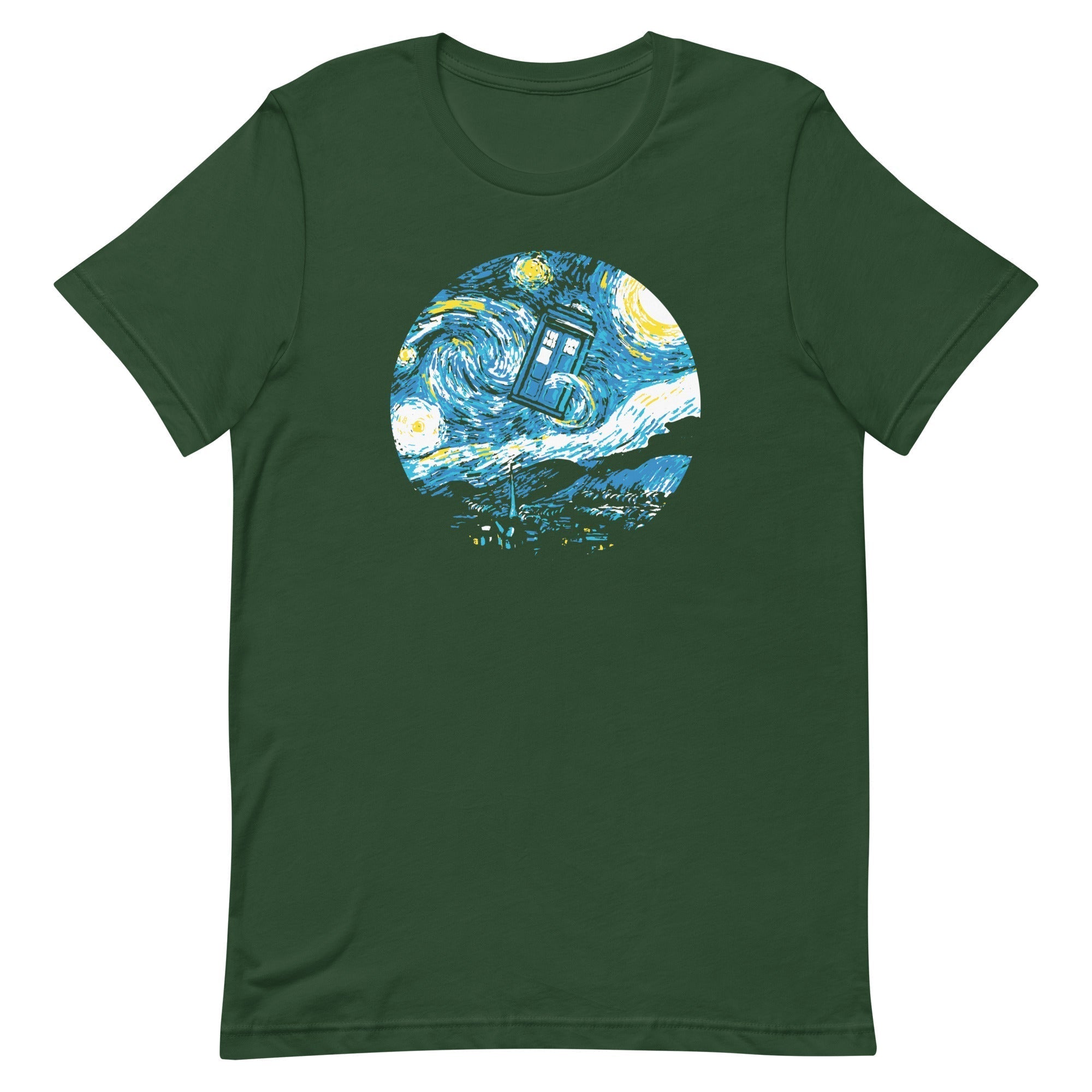 Starry Night Police Box Men's Signature Tee Hoodie, Sweatshirt | CoreVibeTees.com (Image 3)