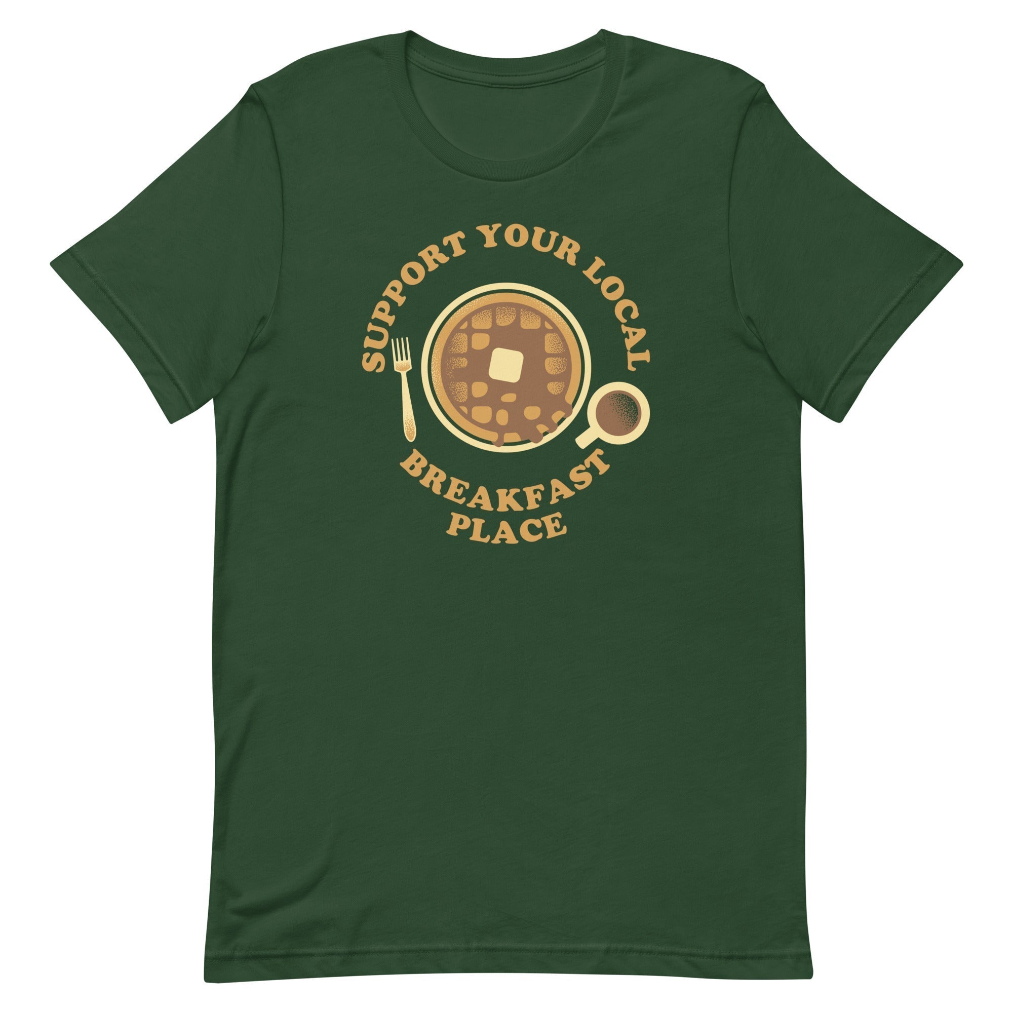 Support Your Local Breakfast Place Men's Signature Tee Hoodie, Sweatshirt | CoreVibeTees.com (Image 4)