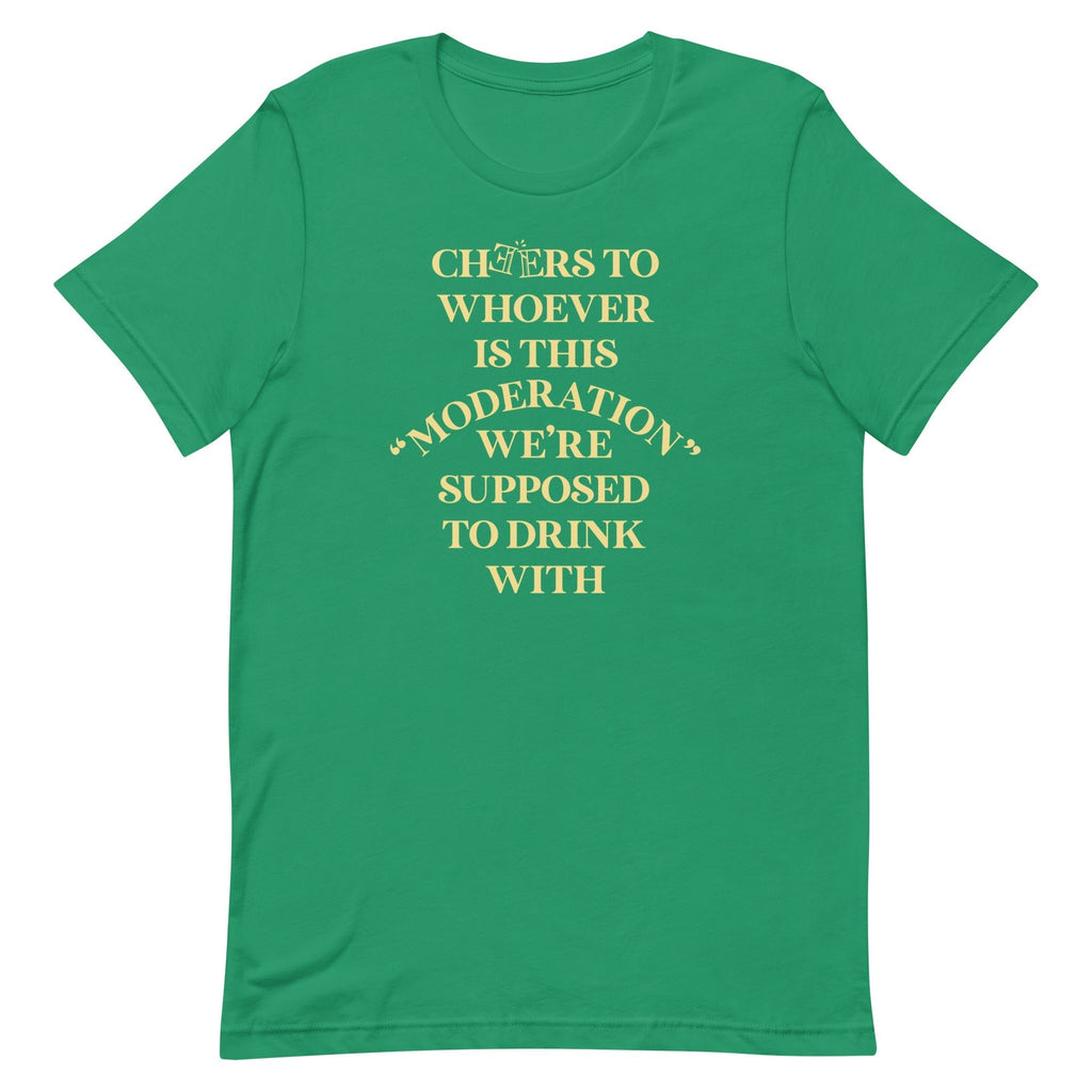 Cheers To Whoever Is This Moderation Men's Signature Tee Hoodie, Sweatshirt | CoreVibeTees.com (Image 1)