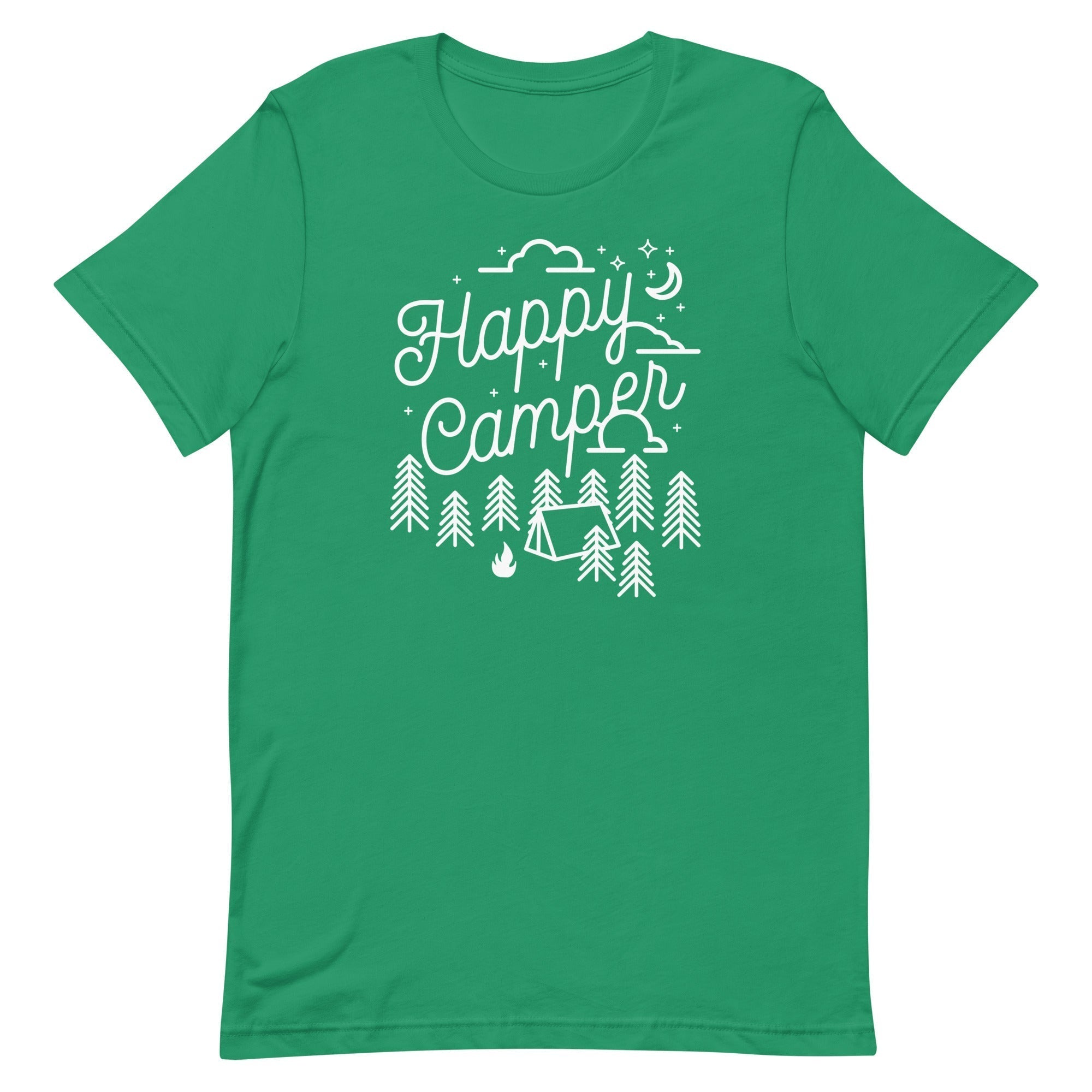 Happy Camper Men's Signature Tee Hoodie, Sweatshirt | CoreVibeTees.com (Image 1)