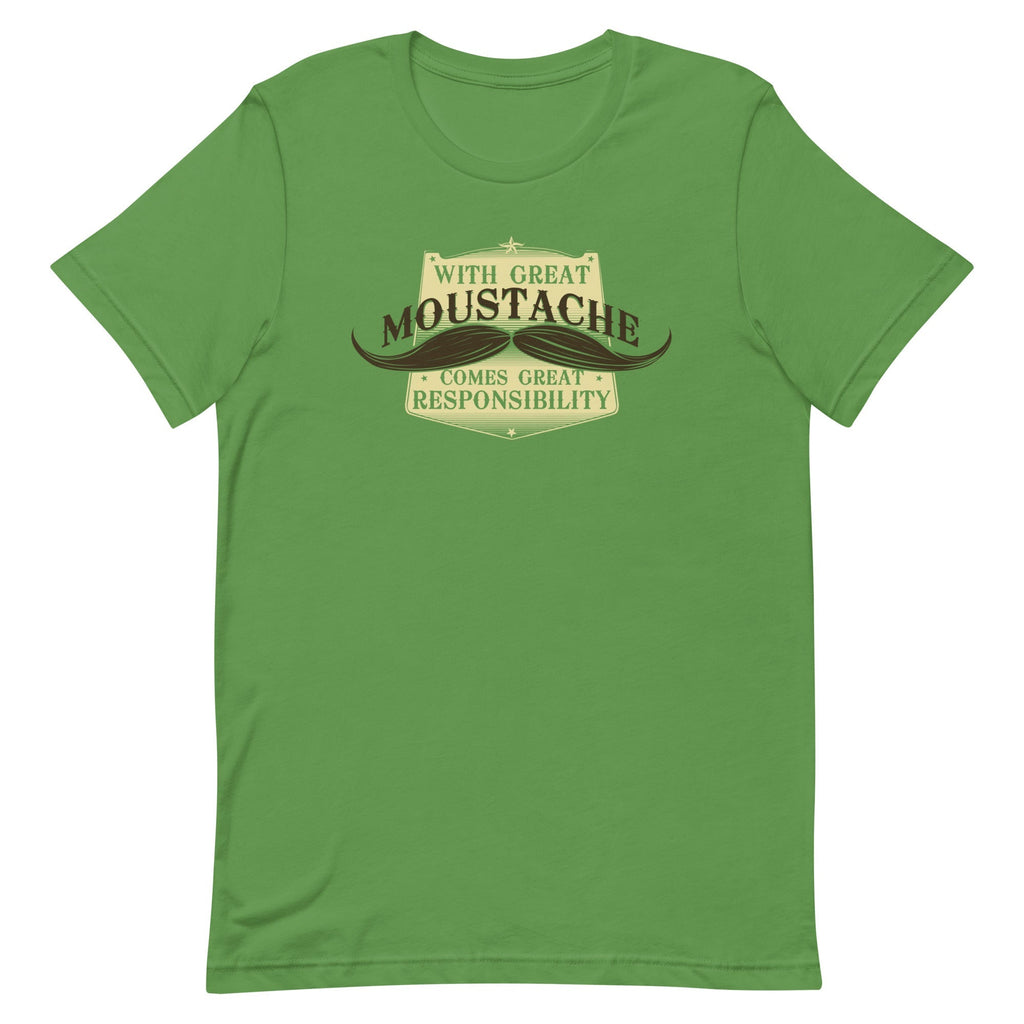 With Great Moustache Men's Signature Tee Hoodie, Sweatshirt | CoreVibeTees.com (Image 1)