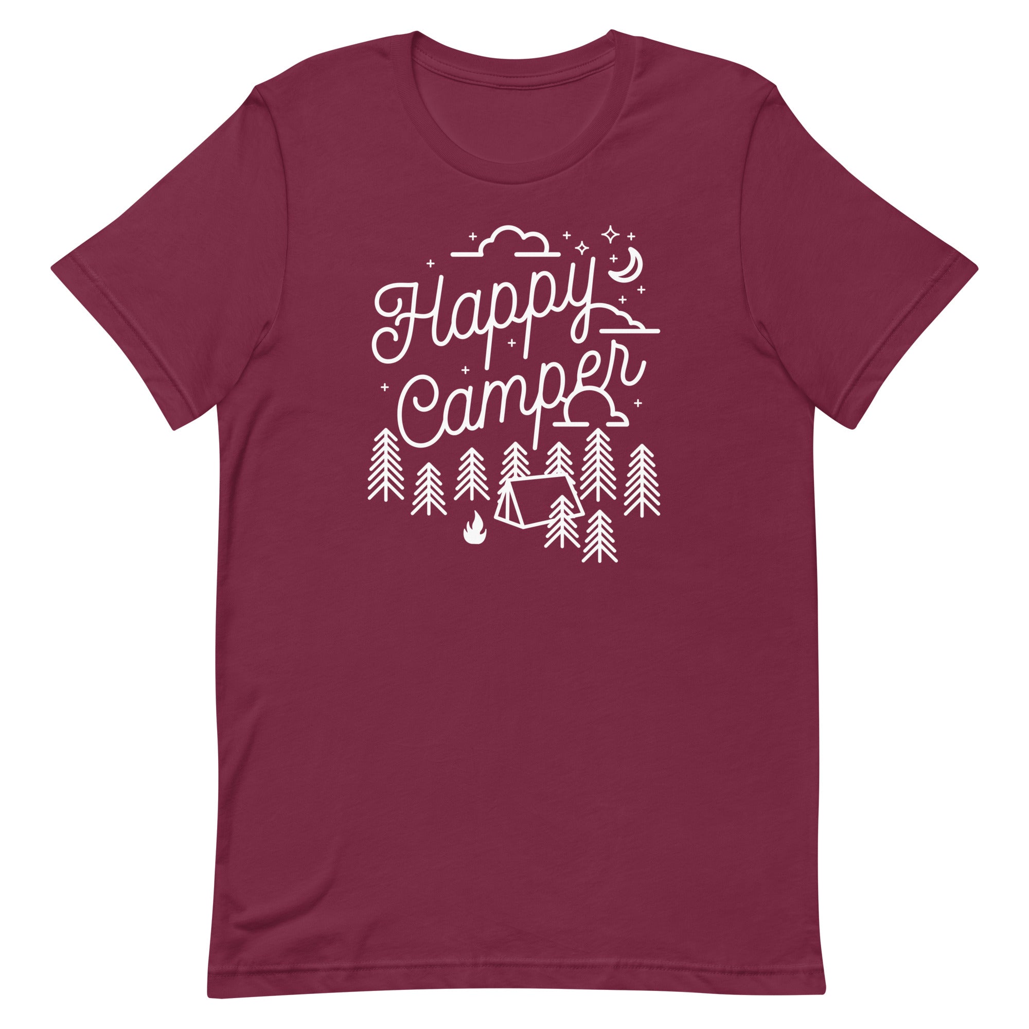 Happy Camper Men's Signature Tee Hoodie, Sweatshirt | CoreVibeTees.com (Image 3)