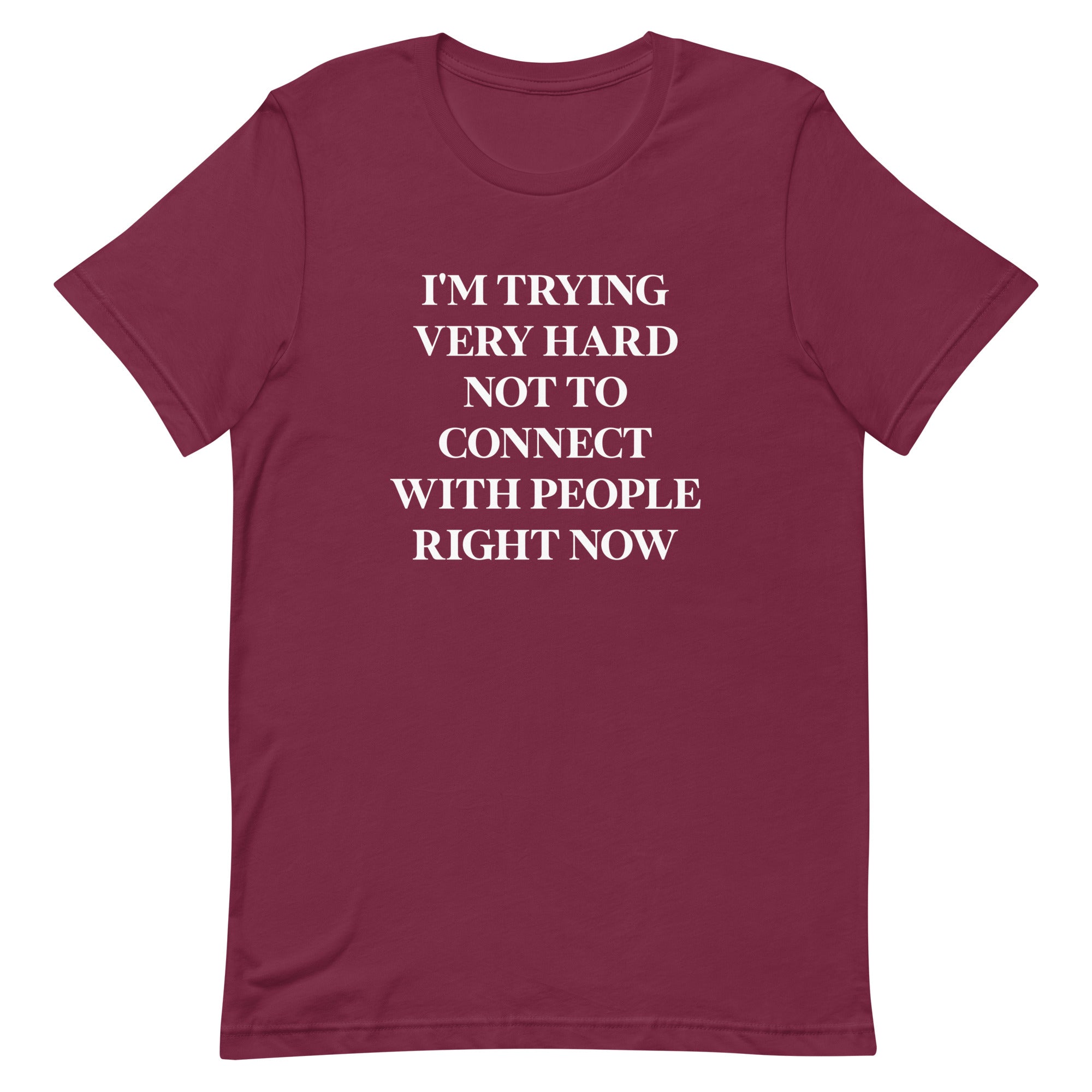 Trying Very Hard Not To Connect Men's Signature Tee Hoodie, Sweatshirt | CoreVibeTees.com (Image 3)