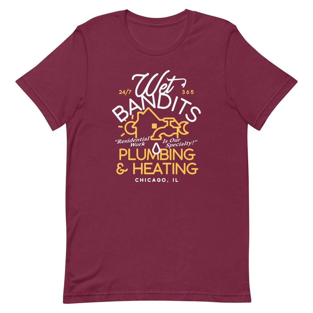 Wet Bandits Plumbing & Heating Men's Signature Tee Hoodie, Sweatshirt | CoreVibeTees.com (Image 1)