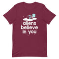Aliens Believe In You Men's Signature Tee Hoodie, Sweatshirt | CoreVibeTees.com (Image 1)
