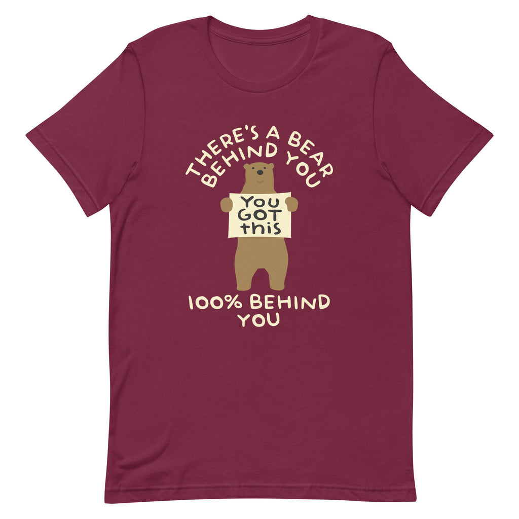 There's A Bear Behind You, 100% Behind You Men's Signature Tee Hoodie, Sweatshirt | CoreVibeTees.com (Image 1)
