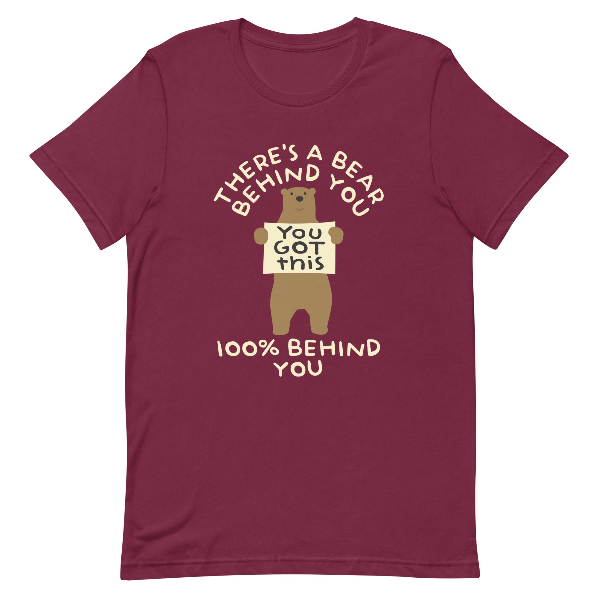 There's A Bear Behind You, 100% Behind You Men's Signature Tee Hoodie, Sweatshirt | CoreVibeTees.com (Image 1)