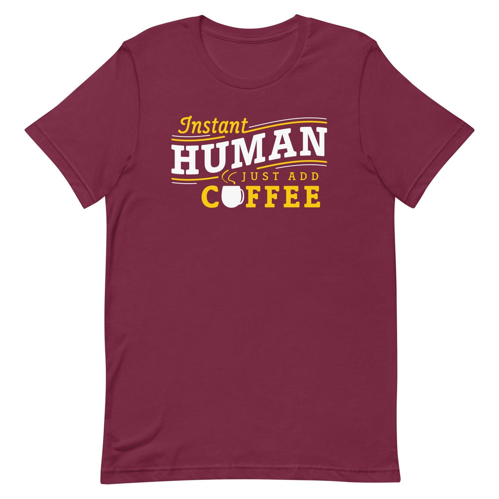 Instant Human Just Add Coffee Men's Signature Tee Hoodie, Sweatshirt | CoreVibeTees.com (Image 3)