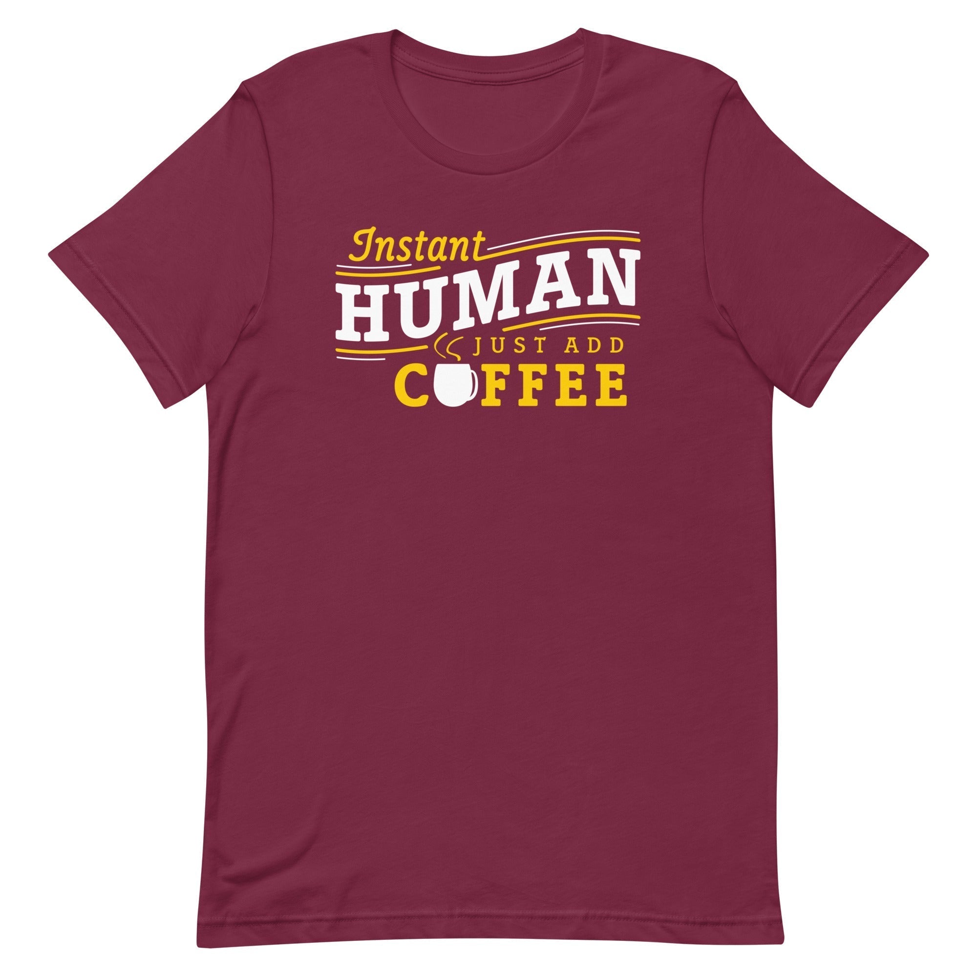 Instant Human Just Add Coffee Men's Signature Tee Hoodie, Sweatshirt | CoreVibeTees.com (Image 3)