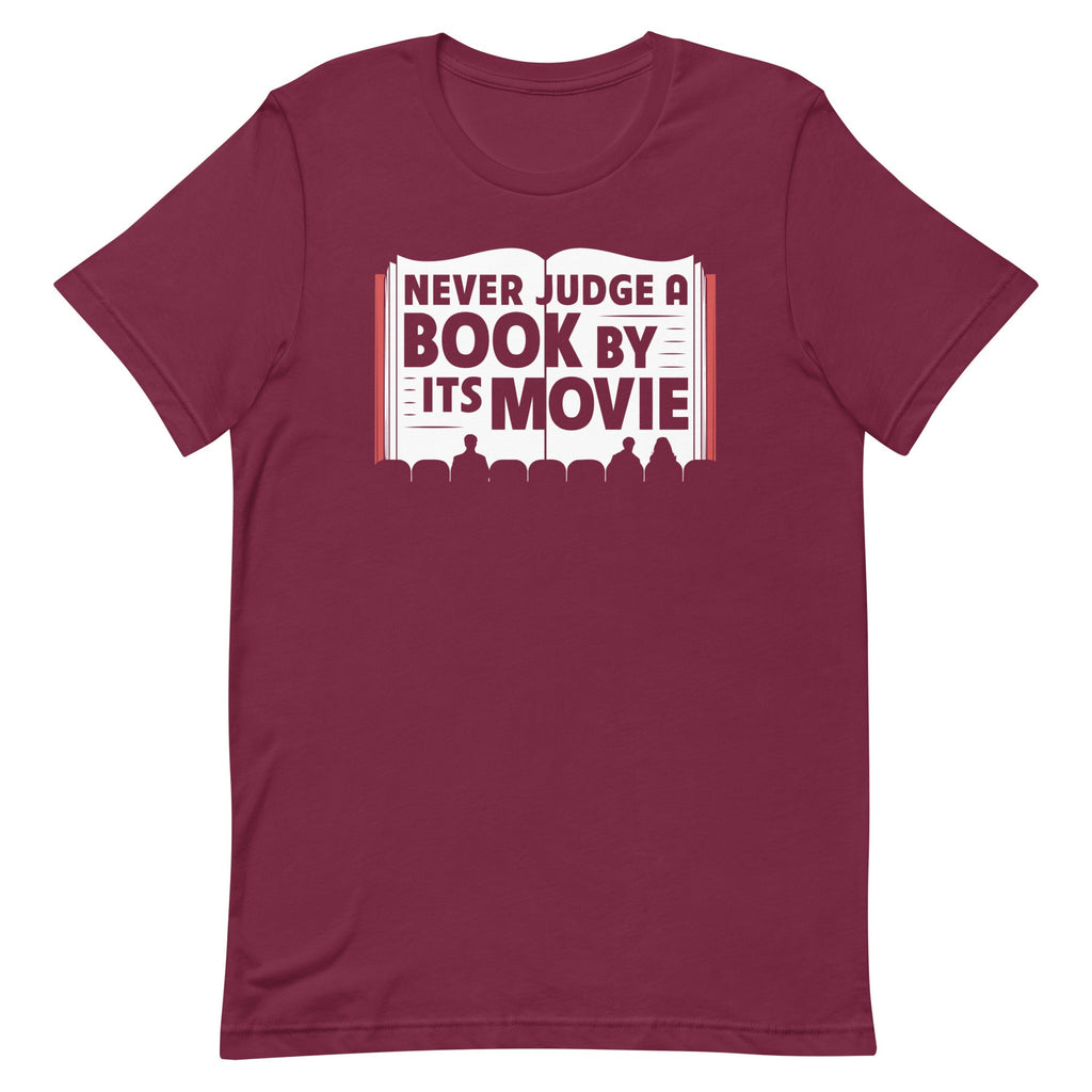 Never Judge A Book By Its Movie Men's Signature Tee Hoodie, Sweatshirt | CoreVibeTees.com (Image 3)