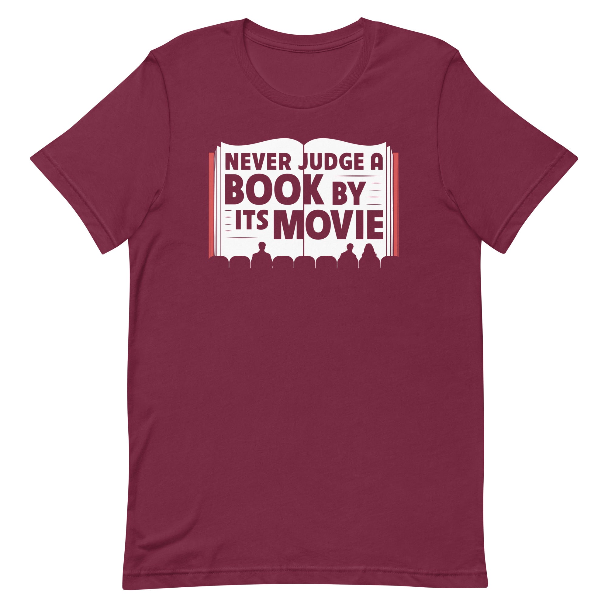 Never Judge A Book By Its Movie Men's Signature Tee Hoodie, Sweatshirt | CoreVibeTees.com (Image 3)