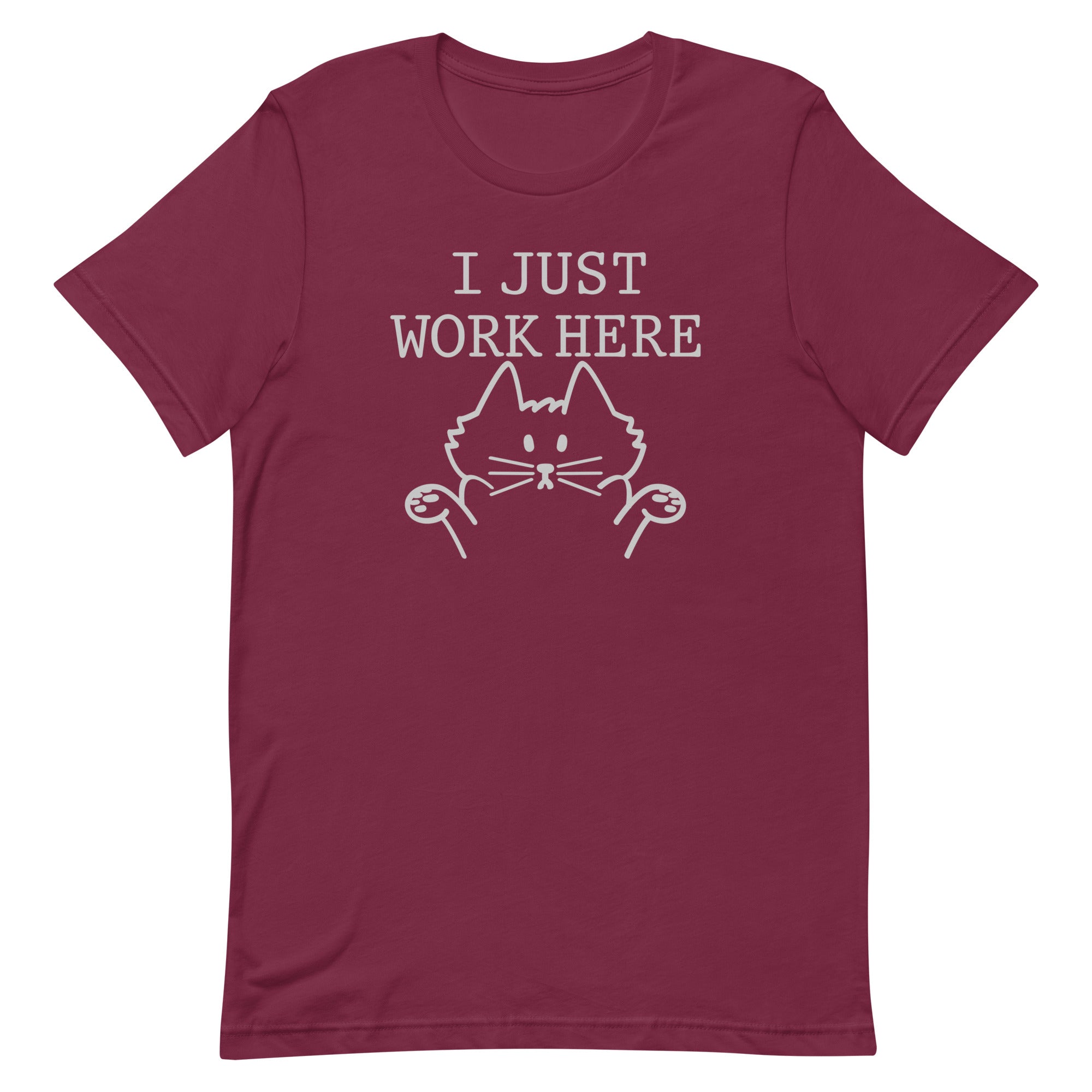 I Just Work Here Men's Signature Tee Hoodie, Sweatshirt | CoreVibeTees.com (Image 3)