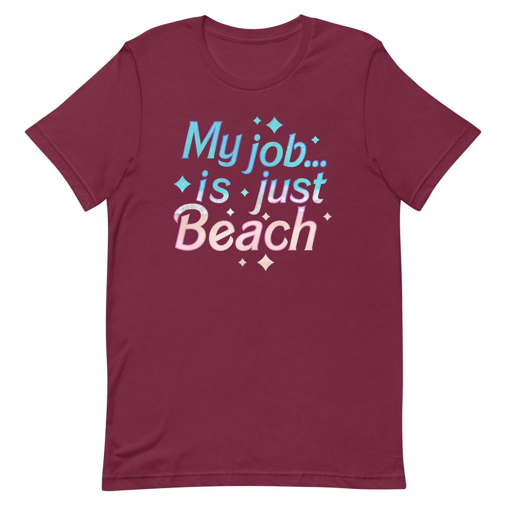 My Job Is Just Beach Men's Signature Tee Hoodie, Sweatshirt | CoreVibeTees.com (Image 3)