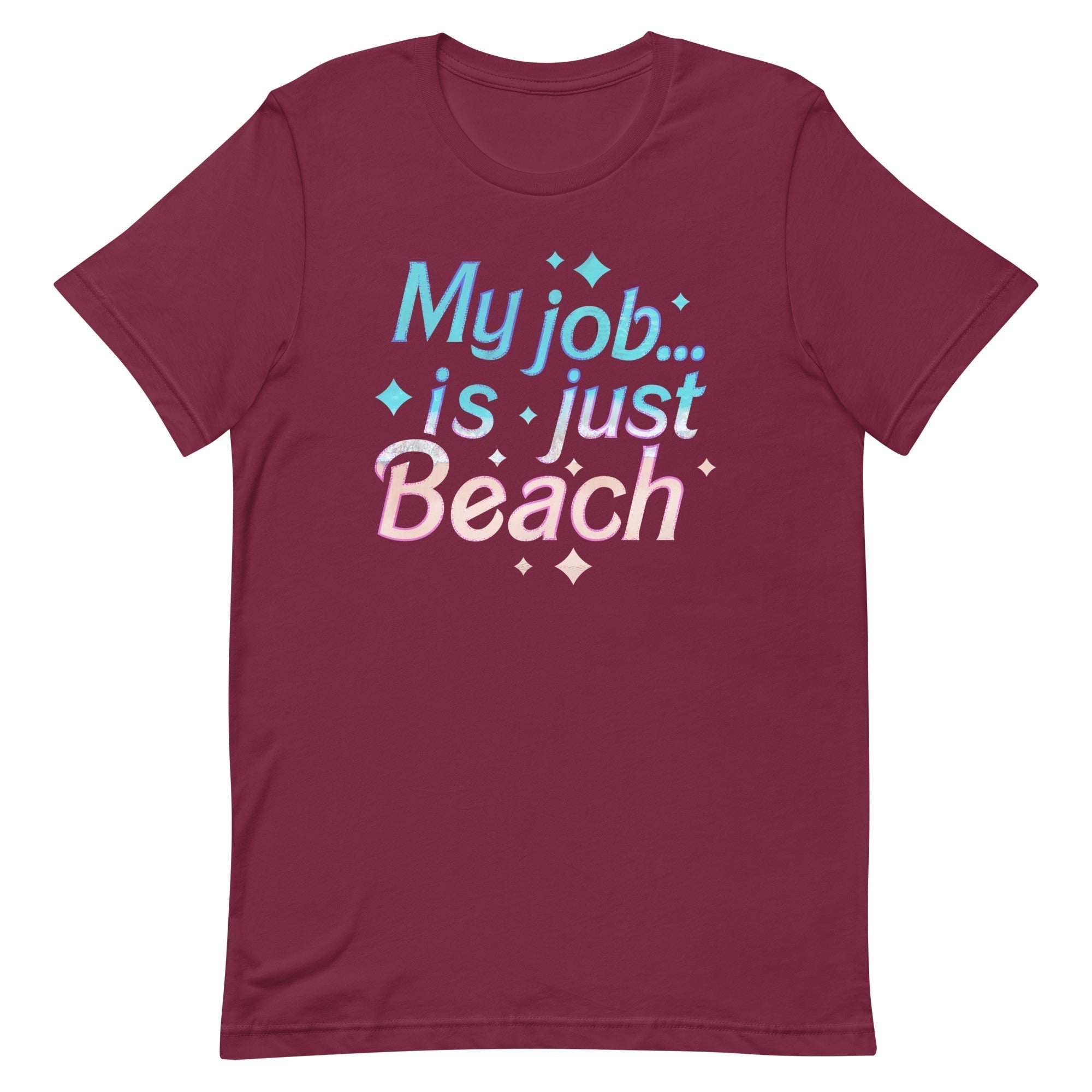 My Job Is Just Beach Men's Signature Tee Hoodie, Sweatshirt | CoreVibeTees.com (Image 3)