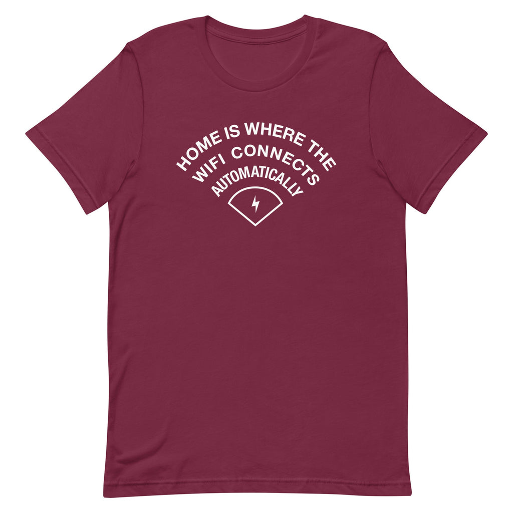 Home Is Where The WiFI Connects Automatically Men's Signature Tee Hoodie, Sweatshirt | CoreVibeTees.com (Image 3)