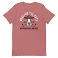 Here For The Cats, Humans Are Gross Men's Signature Tee Hoodie, Sweatshirt | CoreVibeTees.com (Image 1)