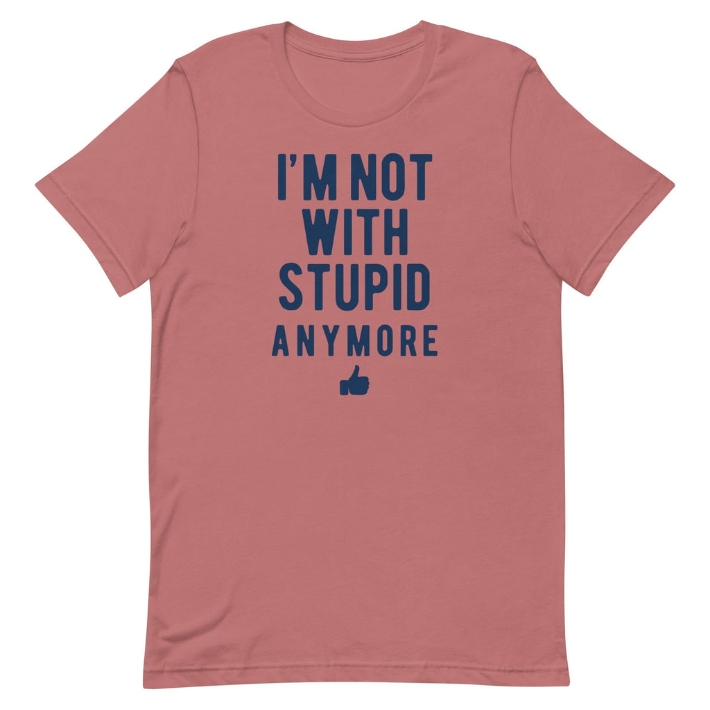I'm Not With Stupid Anymore Men's Signature Tee Hoodie, Sweatshirt | CoreVibeTees.com (Image 2)