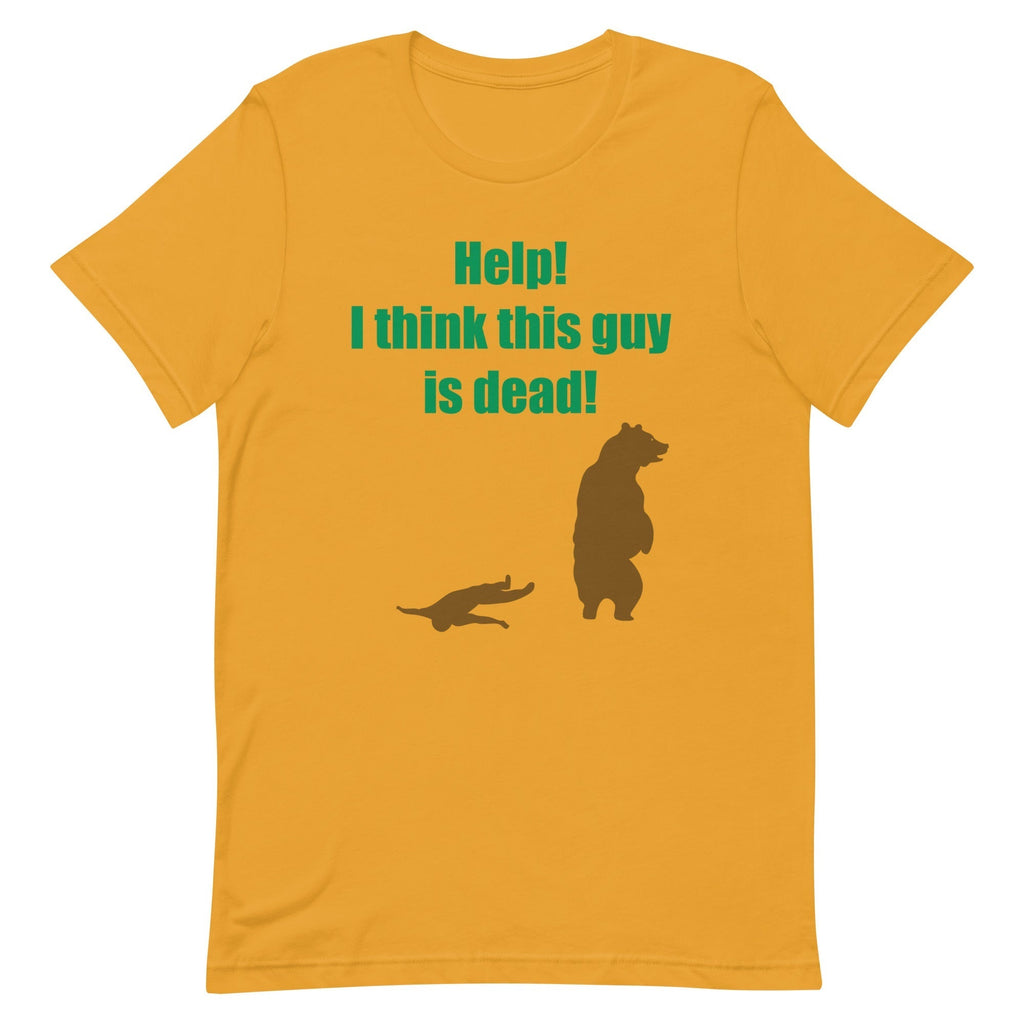 Help! I Think This Guy Is Dead! Men's Signature Tee Hoodie, Sweatshirt | CoreVibeTees.com (Image 2)
