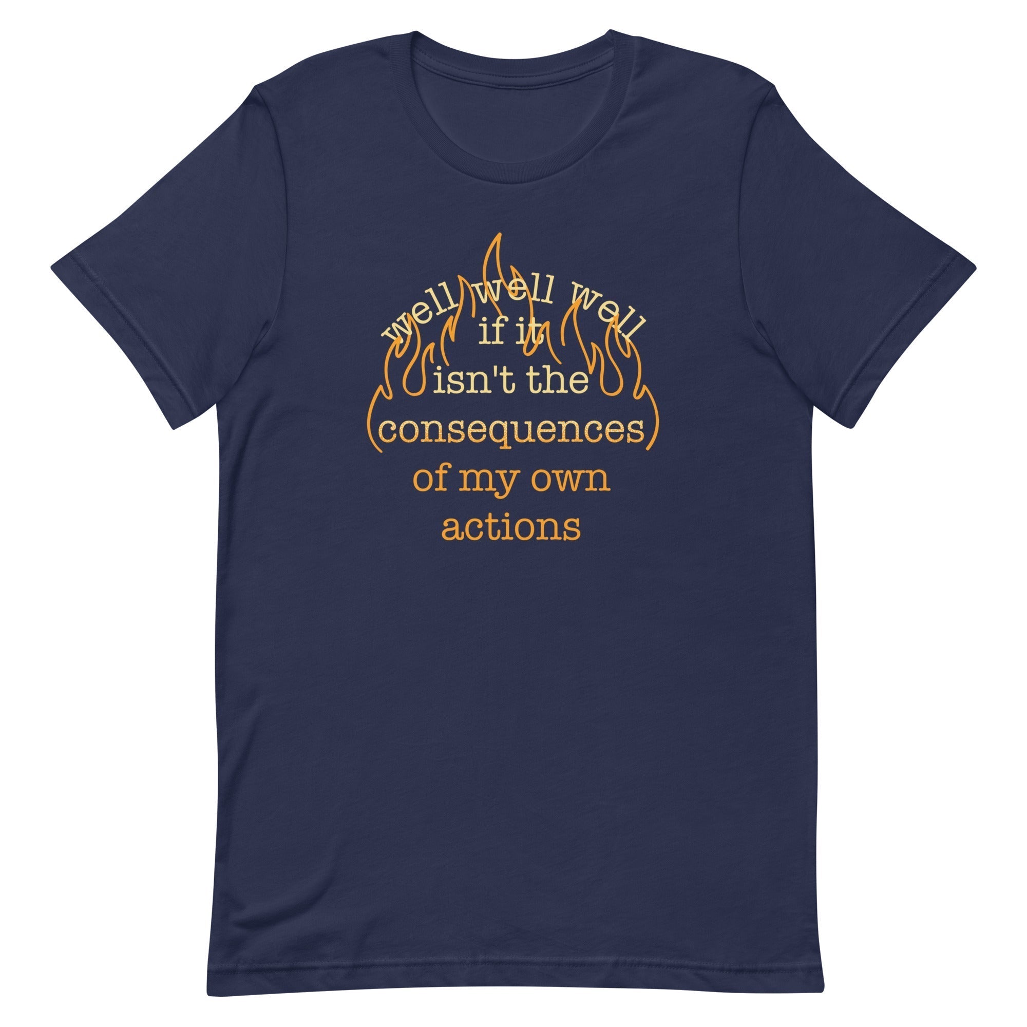The Consequences Of My Own Actions Men's Signature Tee Hoodie, Sweatshirt | CoreVibeTees.com (Image 2)