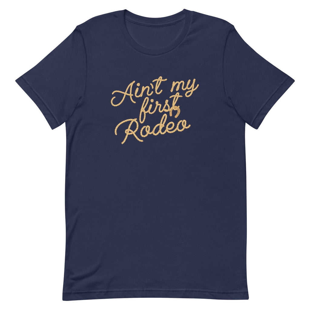 Ain't My First Rodeo Men's Signature Tee Hoodie, Sweatshirt | CoreVibeTees.com (Image 3)