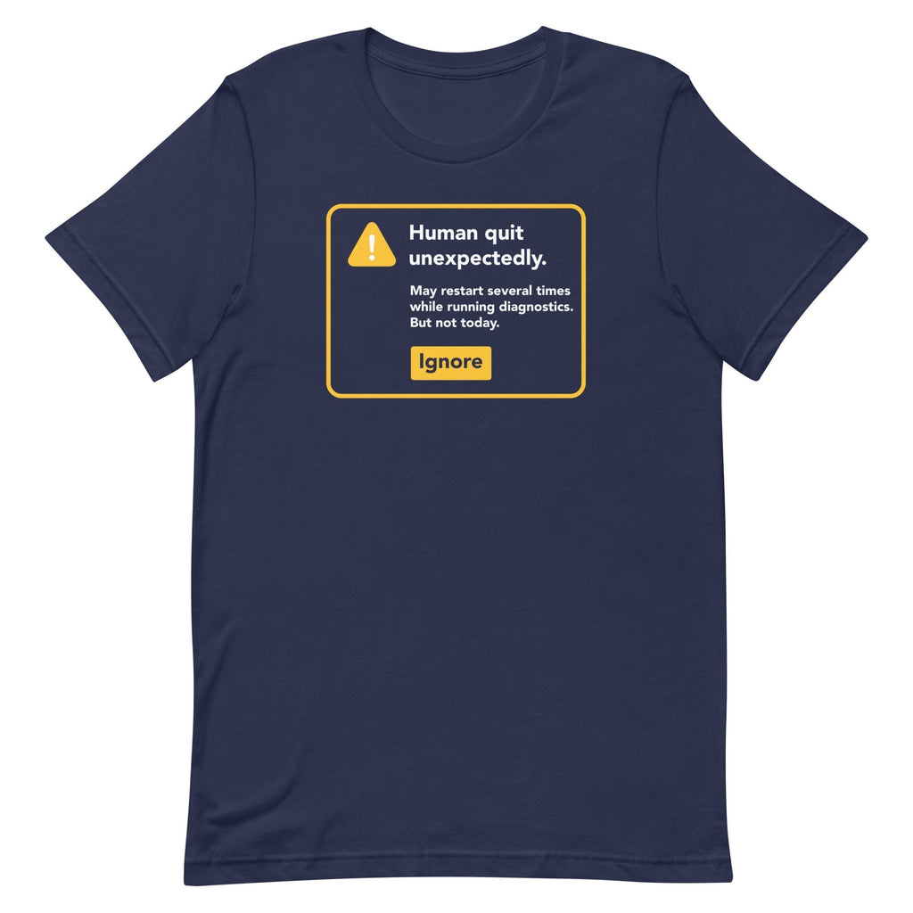 Human Quit Unexpectedly Men's Signature Tee Hoodie, Sweatshirt | CoreVibeTees.com (Image 3)