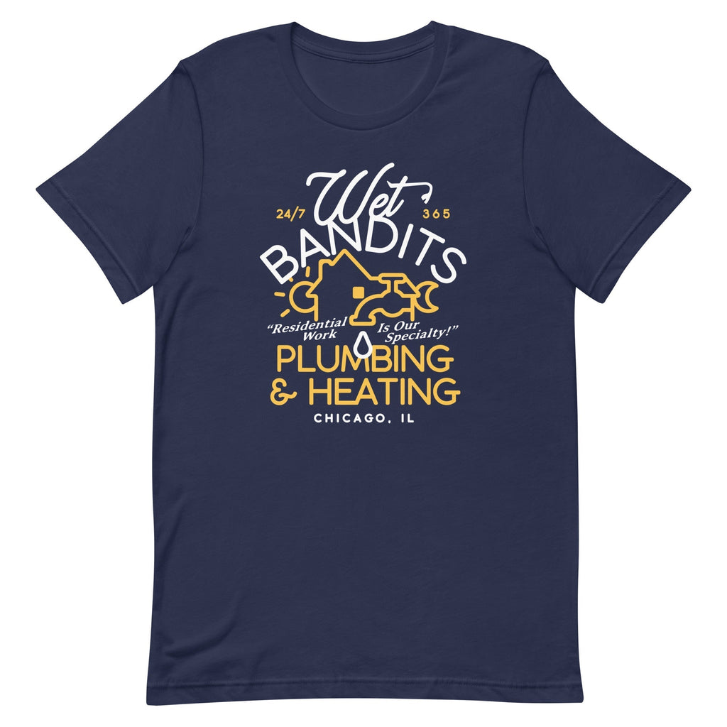 Wet Bandits Plumbing & Heating Men's Signature Tee Hoodie, Sweatshirt | CoreVibeTees.com (Image 3)