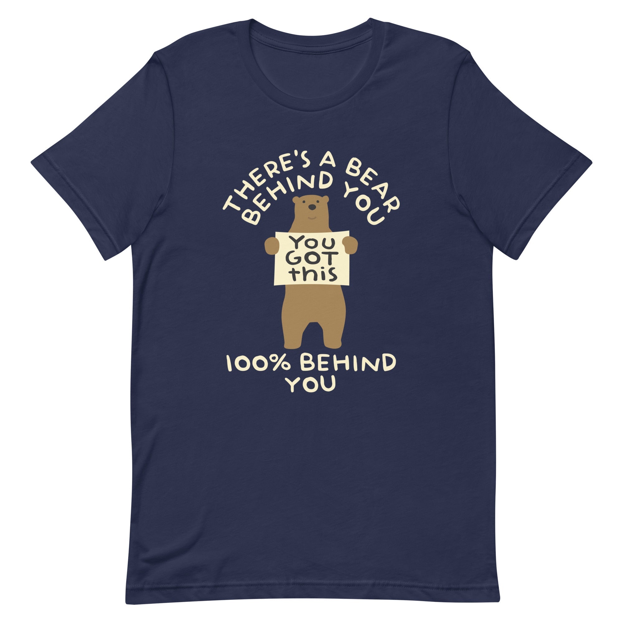There's A Bear Behind You, 100% Behind You Men's Signature Tee Hoodie, Sweatshirt | CoreVibeTees.com (Image 3)