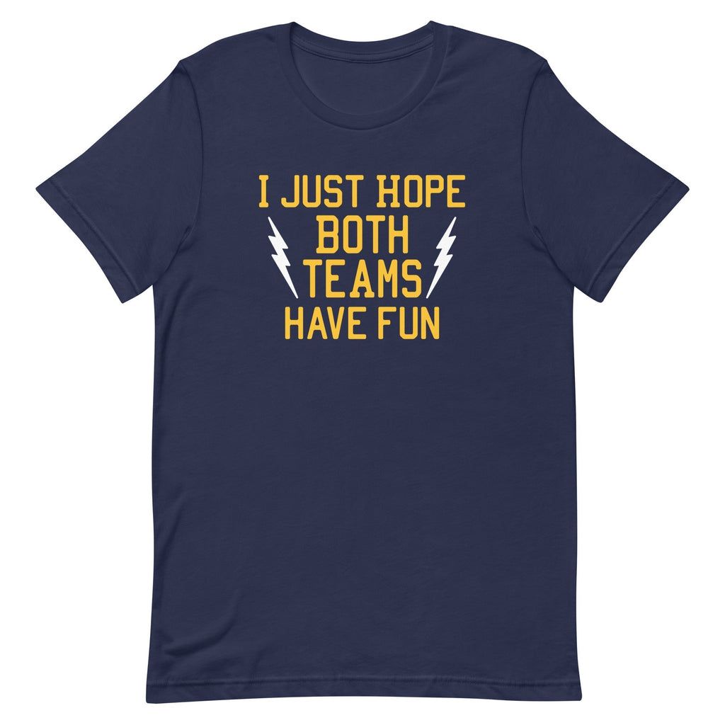 I Just Hope Both Teams Have Fun Men's Signature Tee Hoodie, Sweatshirt | CoreVibeTees.com (Image 3)