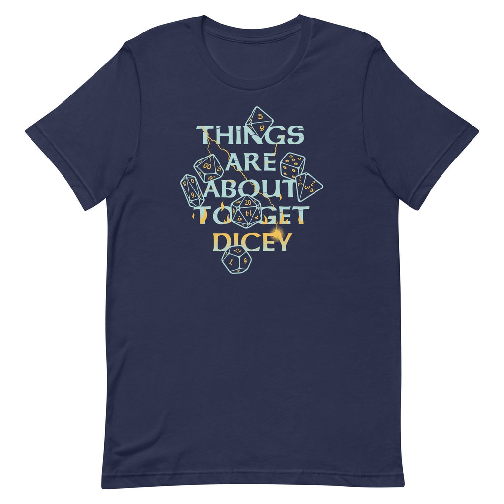 Things Are About To Get Dicey Men's Signature Tee Hoodie, Sweatshirt | CoreVibeTees.com (Image 2)