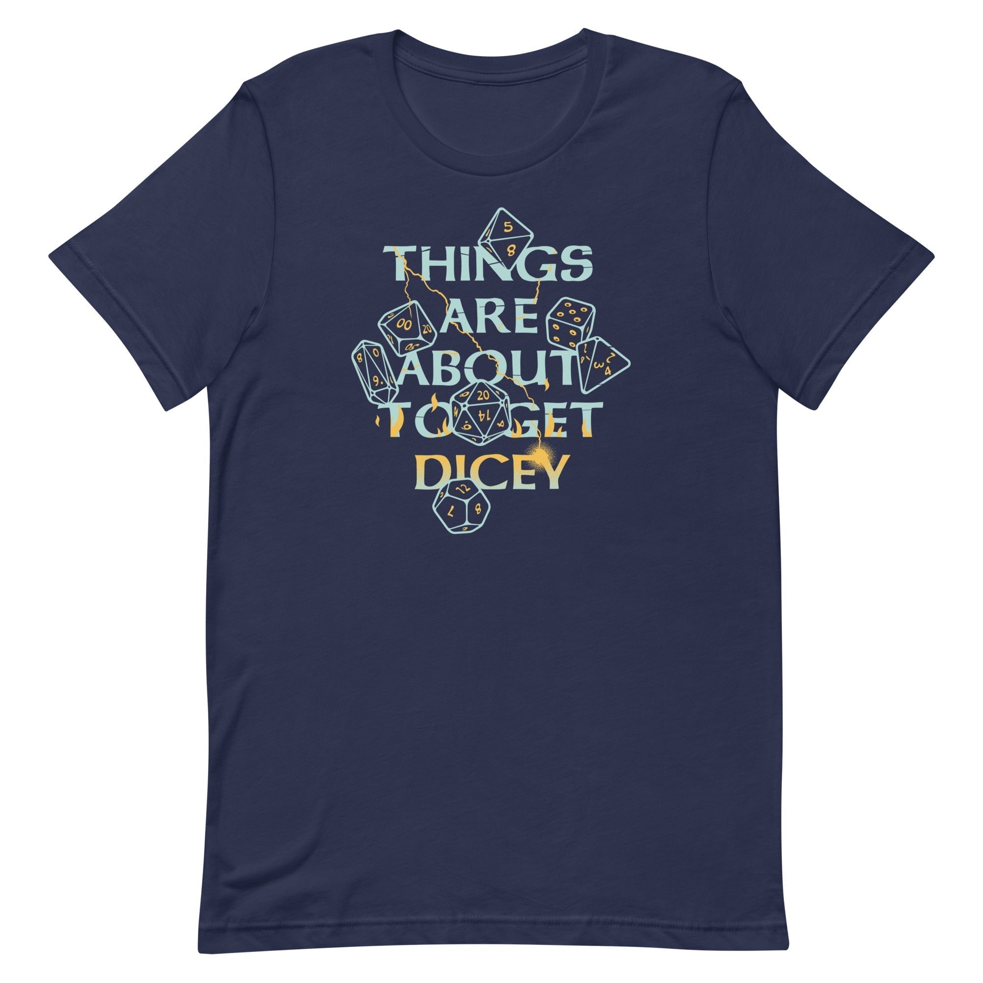 Things Are About To Get Dicey Men's Signature Tee Hoodie, Sweatshirt | CoreVibeTees.com (Image 2)
