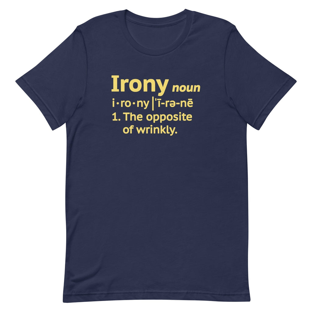 Irony Definition Men's Signature Tee Hoodie, Sweatshirt | CoreVibeTees.com (Image 2)
