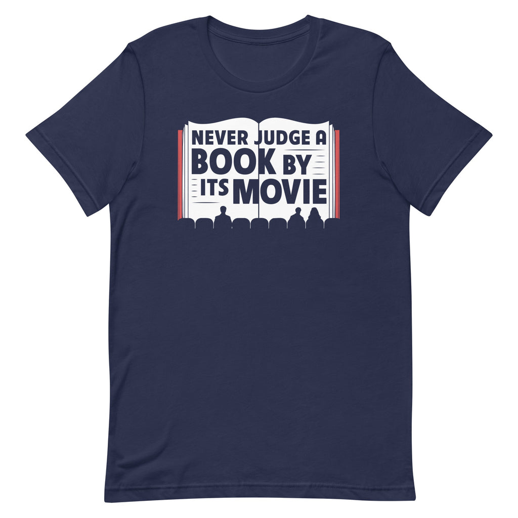 Never Judge A Book By Its Movie Men's Signature Tee Hoodie, Sweatshirt | CoreVibeTees.com (Image 2)