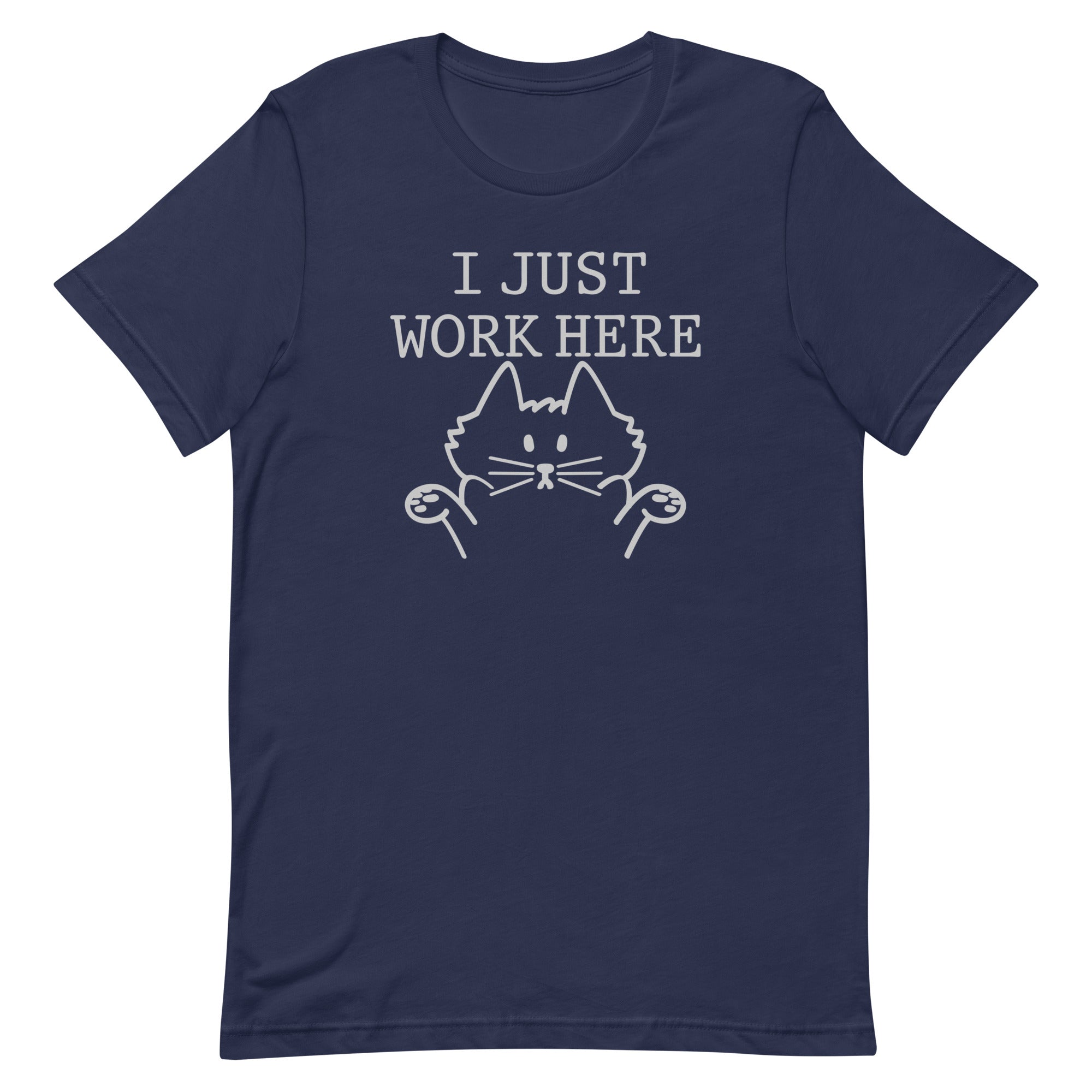I Just Work Here Men's Signature Tee Hoodie, Sweatshirt | CoreVibeTees.com (Image 2)