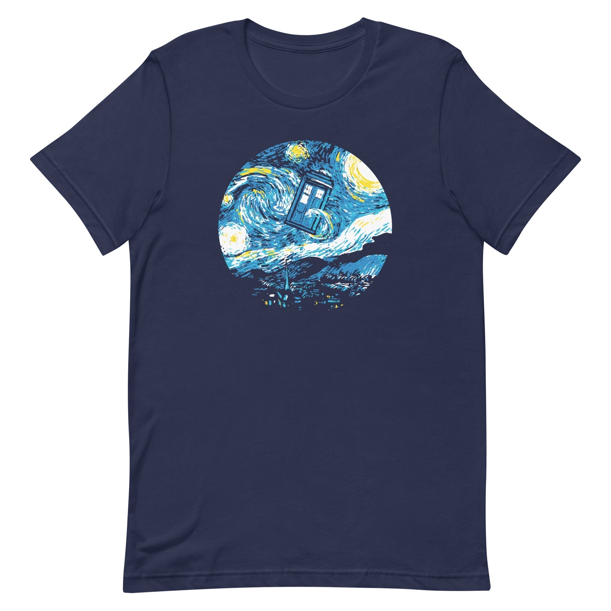 Starry Night Police Box Men's Signature Tee Hoodie, Sweatshirt | CoreVibeTees.com (Image 2)