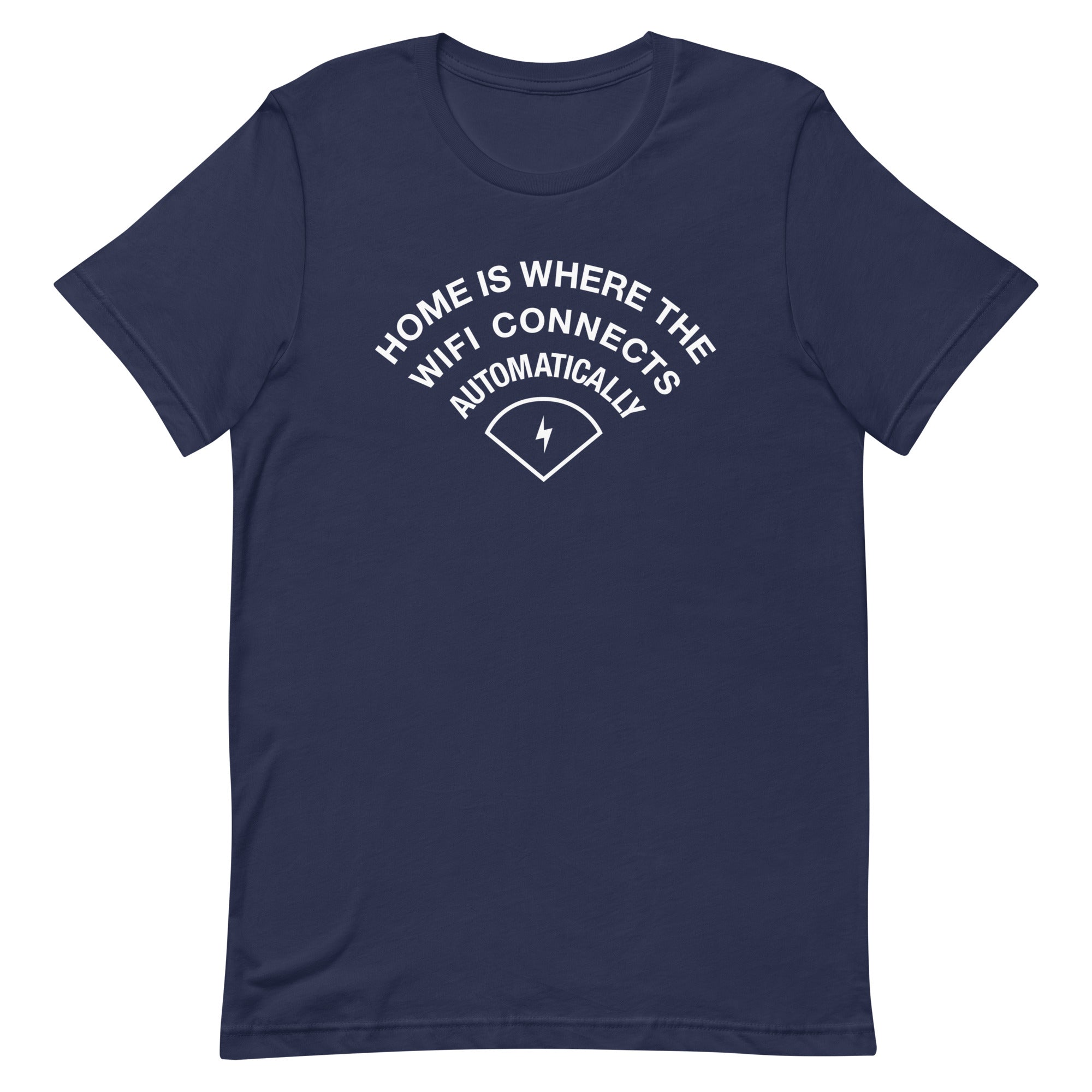 Home Is Where The WiFI Connects Automatically Men's Signature Tee Hoodie, Sweatshirt | CoreVibeTees.com (Image 2)